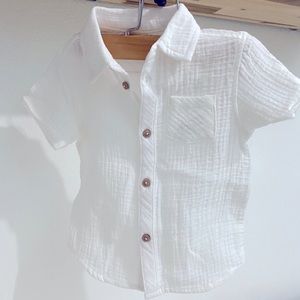 Beach shirt bamboo buttons